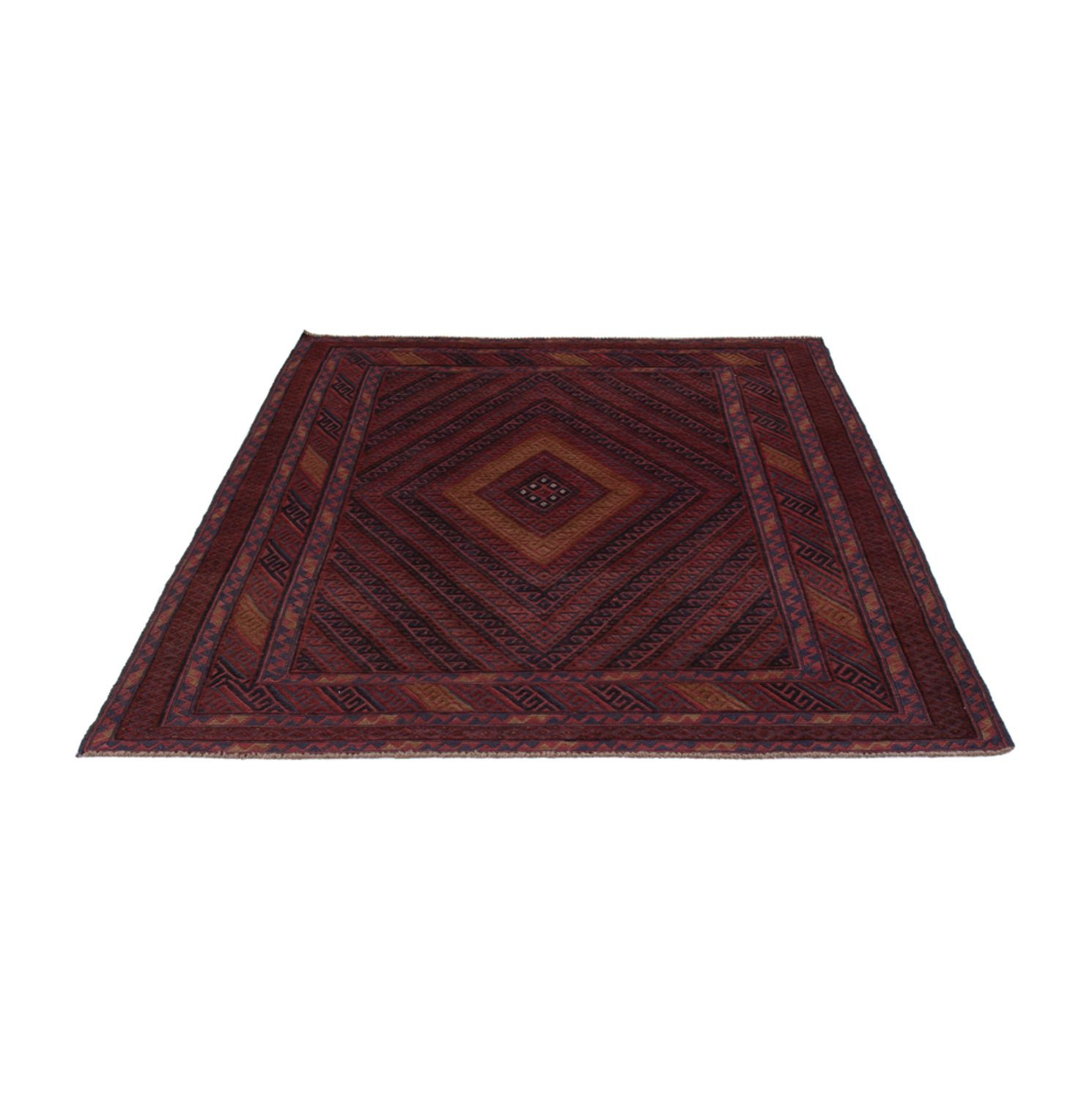 Kelim Rug - Oriental - 201 x 155 cm - rust