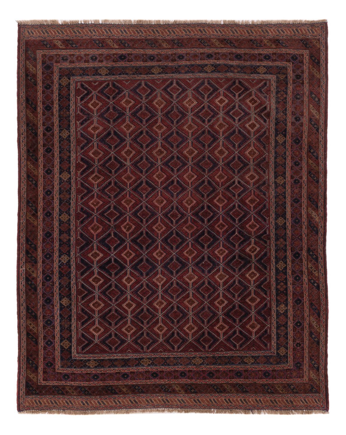 Kelim Rug - Oriental - 195 x 152 cm - dark beige