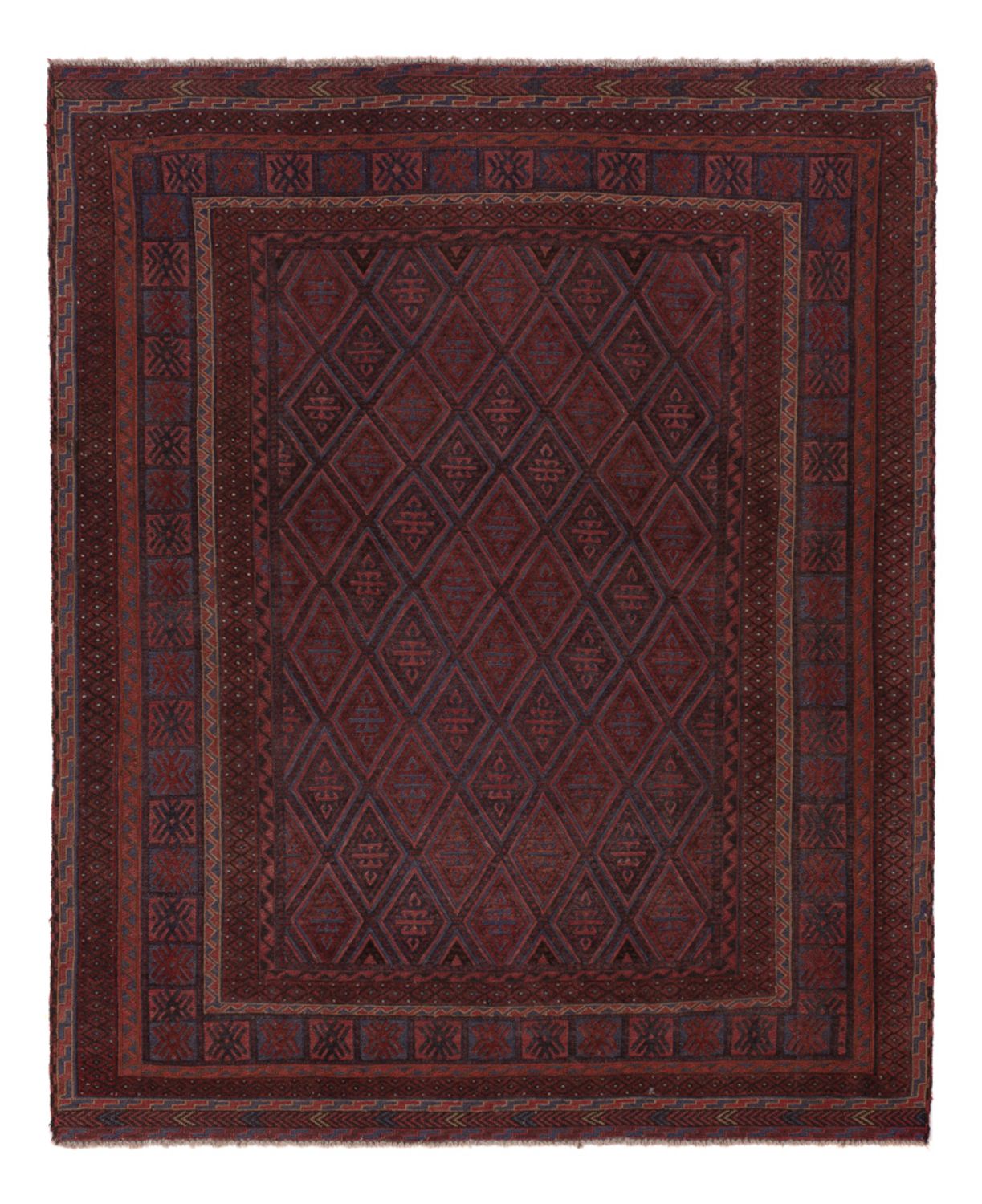 Kelim Rug - Oriental - 202 x 170 cm - dark beige