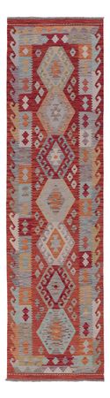 Runner Kelim Rug - Splash - 287 x 80 cm - dark beige