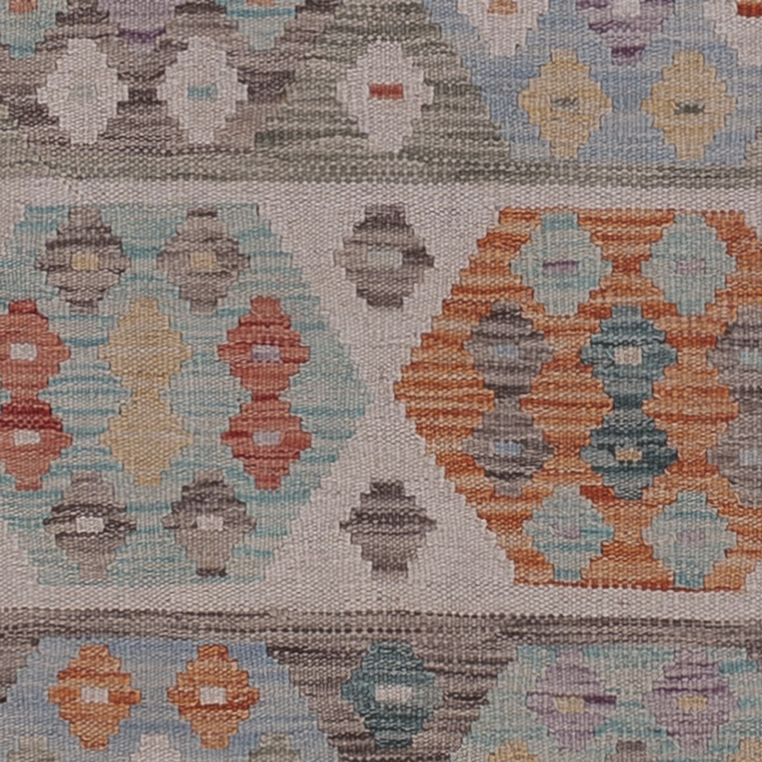 Runner Kelim Rug - Splash - 247 x 85 cm - multicolored