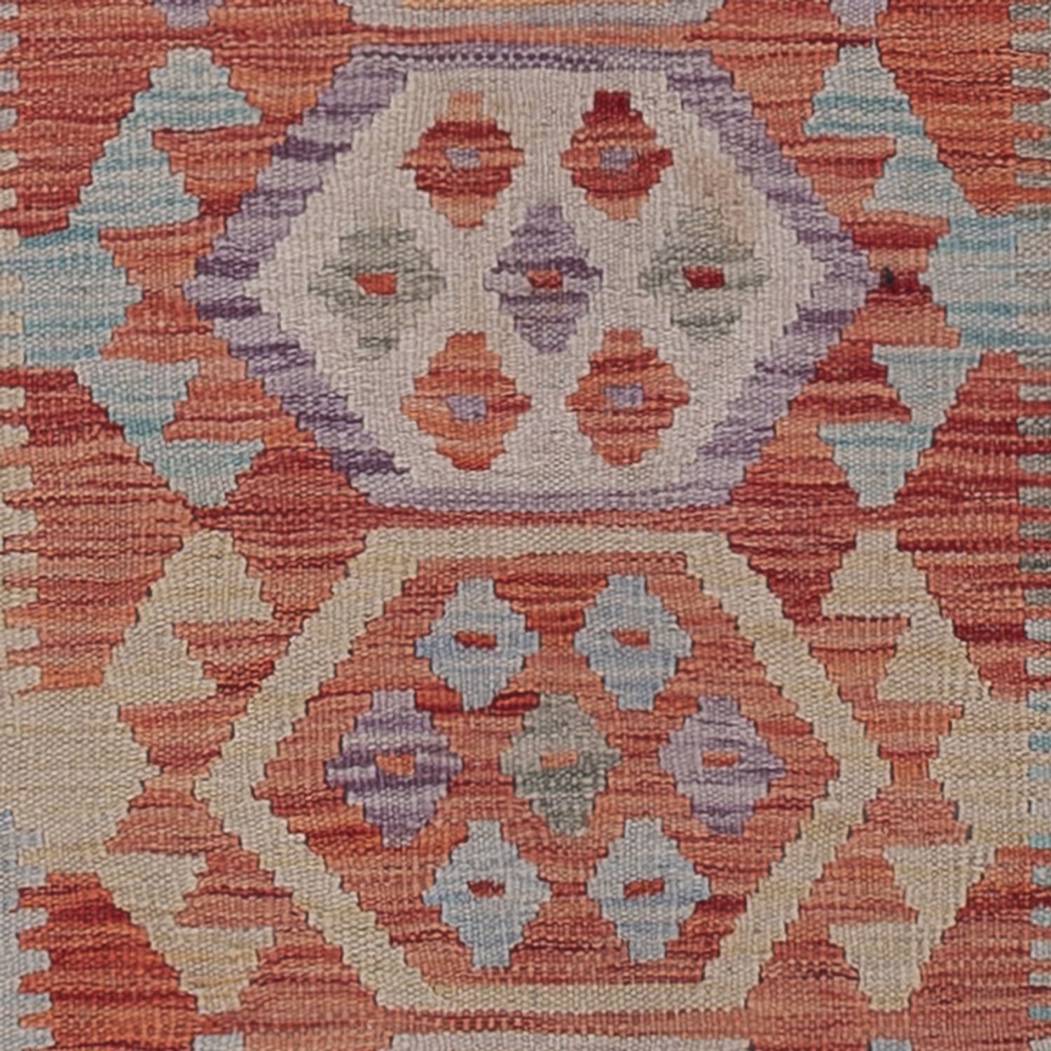 Runner Kelim Rug - Splash - 248 x 88 cm - multicolored