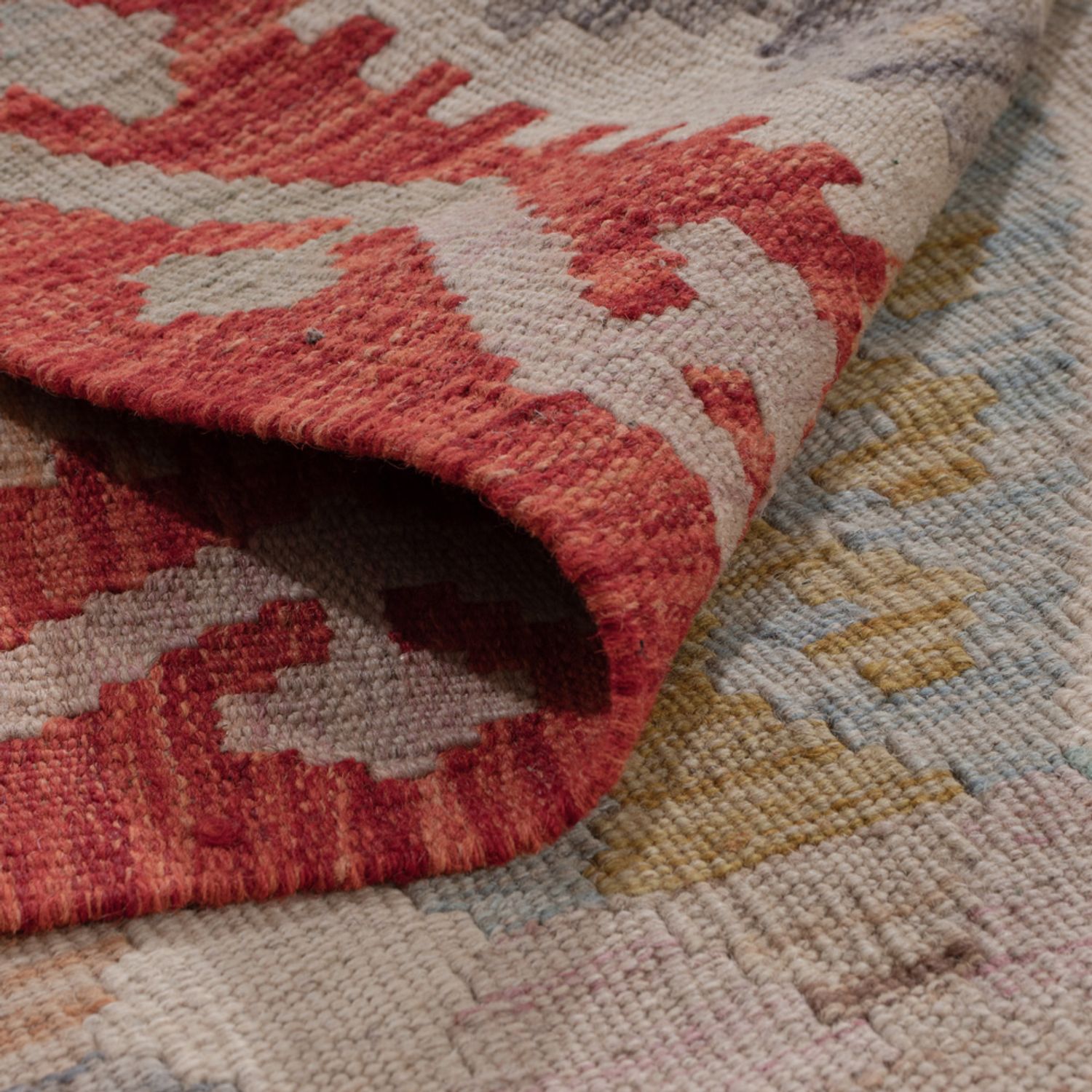 Runner Kelim Rug - Splash - 246 x 83 cm - multicolored