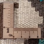 Runner Kelim Rug - Splash - 300 x 81 cm - dark green