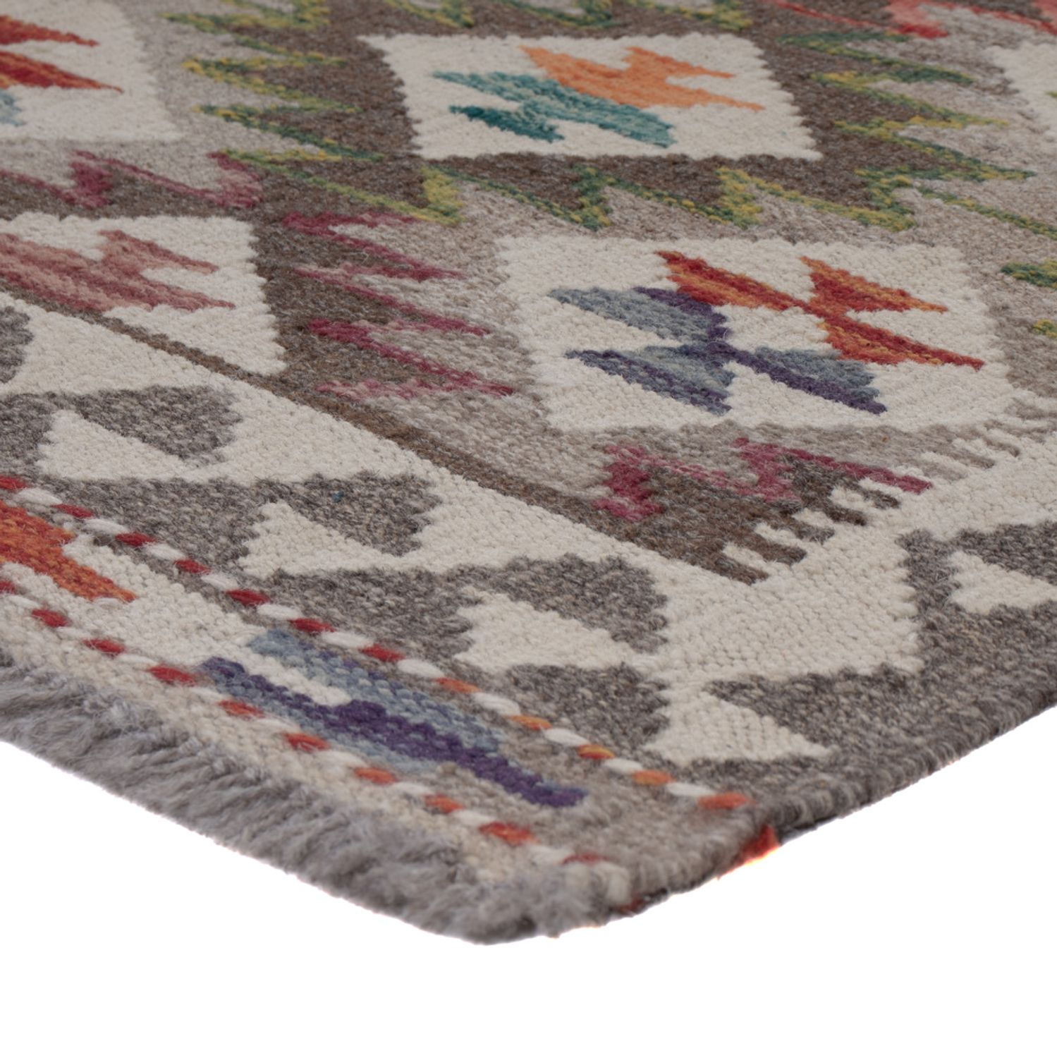 Runner Kelim Rug - Splash - 249 x 84 cm - multicolored