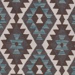 Runner Kelim Rug - Splash - 288 x 80 cm - dark green