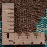 Runner Kelim Rug - Splash - 288 x 80 cm - dark green