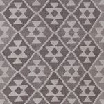Runner Kelim Rug - Splash - 393 x 81 cm - dark grey