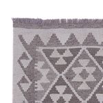 Runner Kelim Rug - Splash - 393 x 81 cm - dark grey