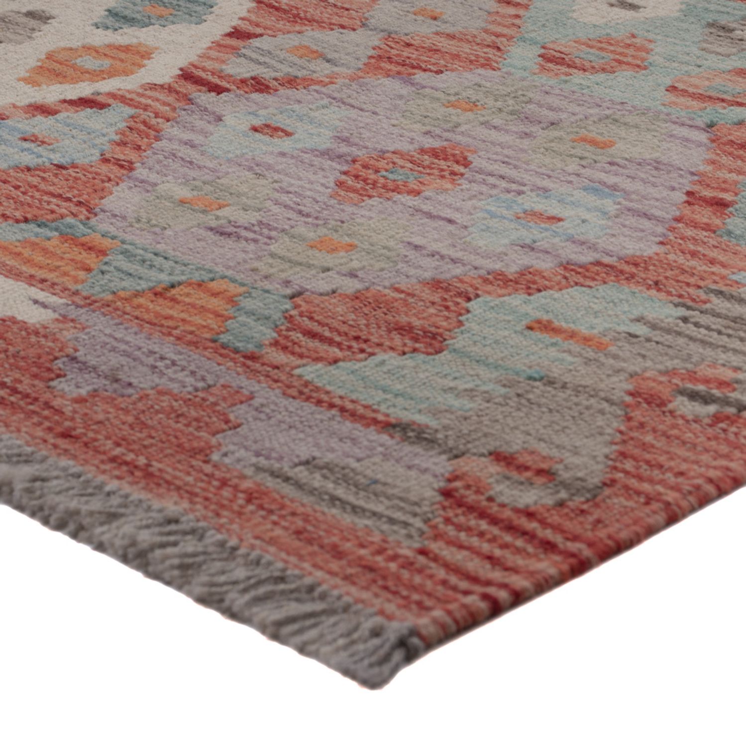 Runner Kelim Rug - Splash - 295 x 82 cm - multicolored