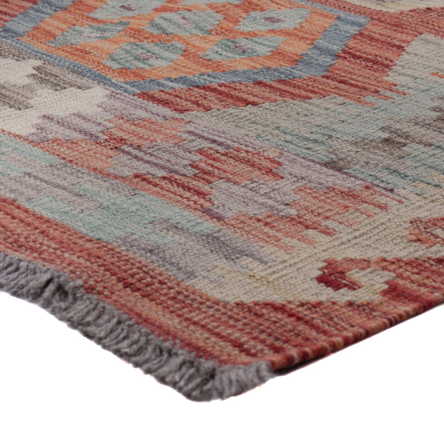 Runner Kelim Rug - Splash - 295 x 80 cm - multicolored