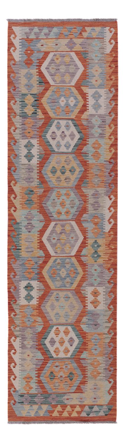 Runner Kelim Rug - Splash - 297 x 79 cm - multicolored