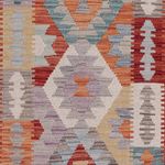 Runner Kelim Rug - Splash - 292 x 79 cm - multicolored