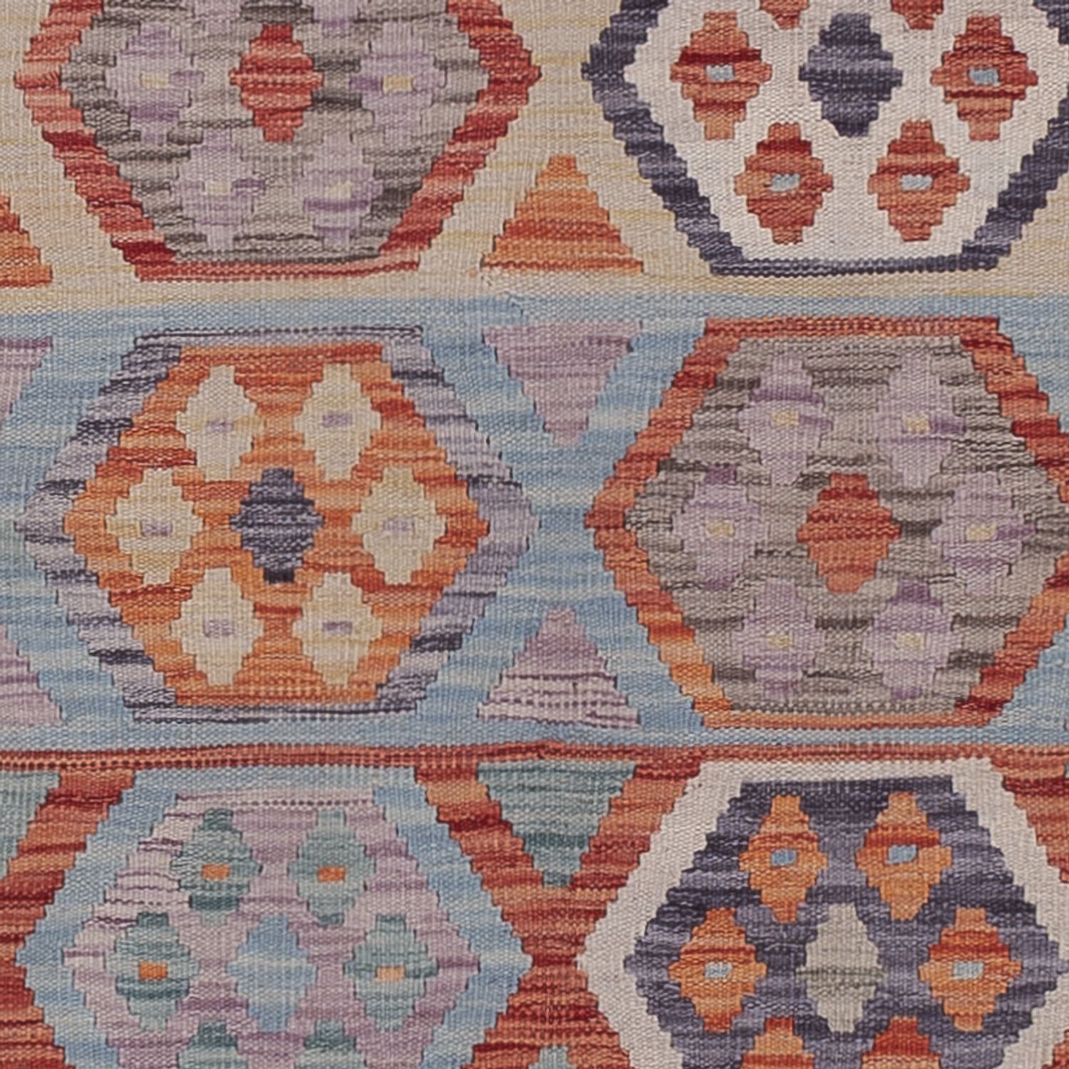 Runner Kelim Rug - Splash - 302 x 79 cm - multicolored