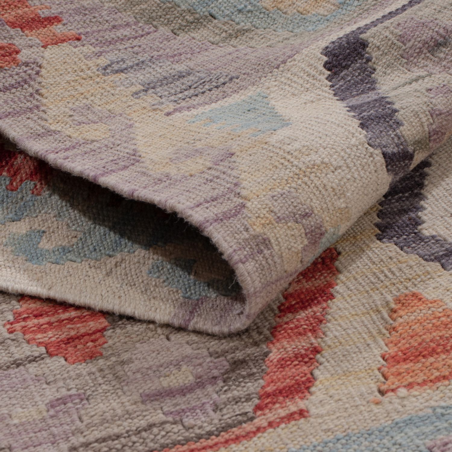 Runner Kelim Rug - Splash - 302 x 79 cm - multicolored