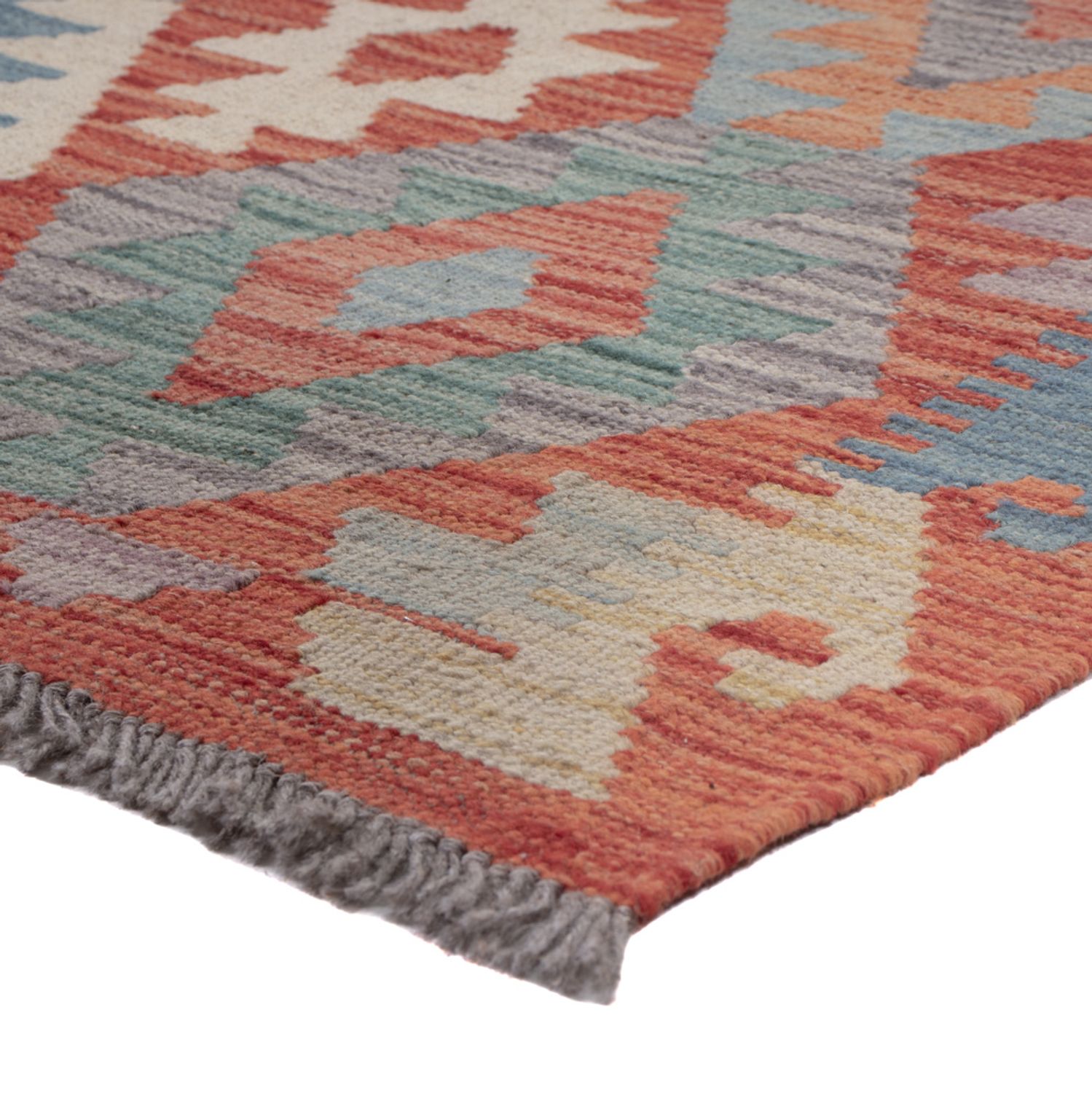 Runner Kelim Rug - Splash - 299 x 83 cm - multicolored