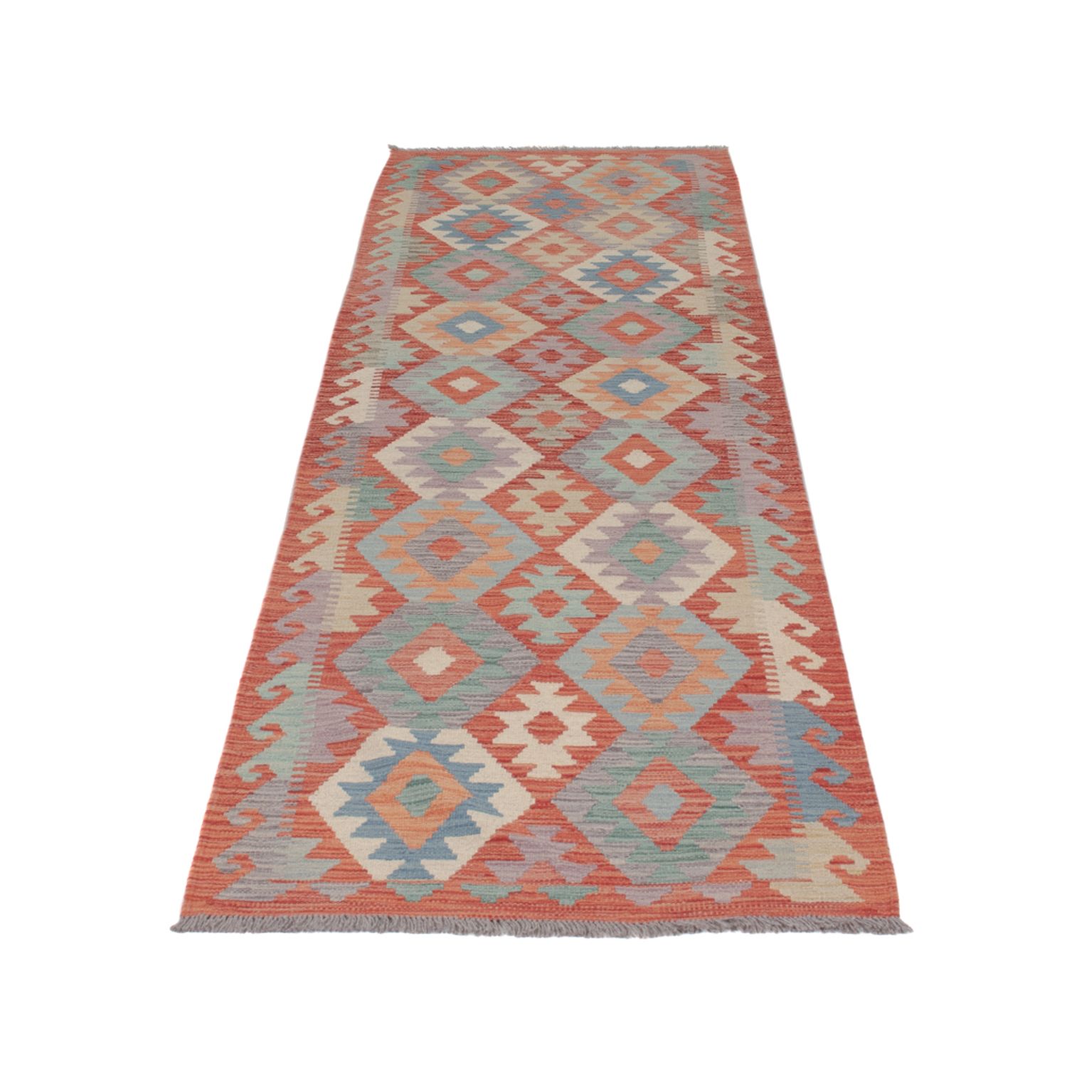 Runner Kelim Rug - Splash - 299 x 83 cm - multicolored
