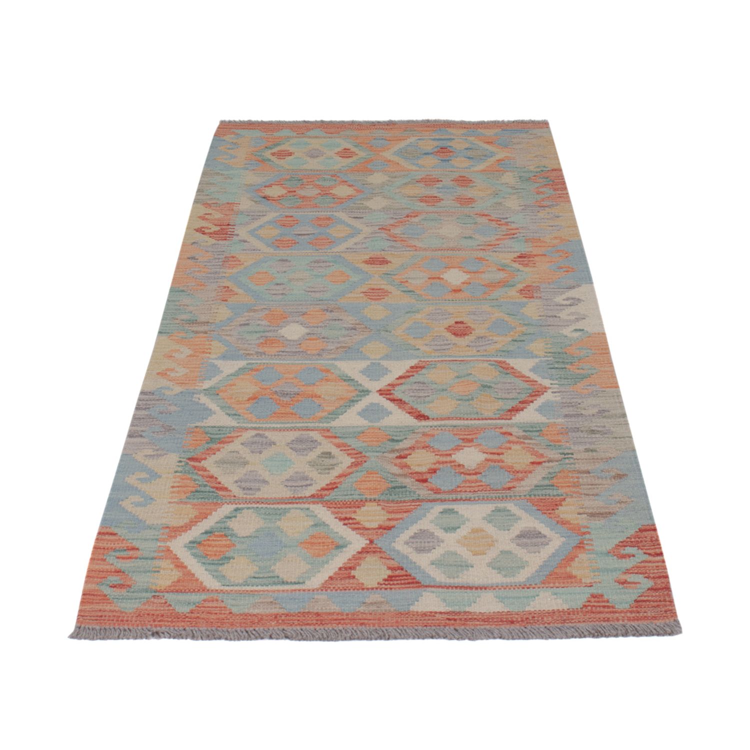 Runner Kelim Rug - Splash - 199 x 79 cm - multicolored