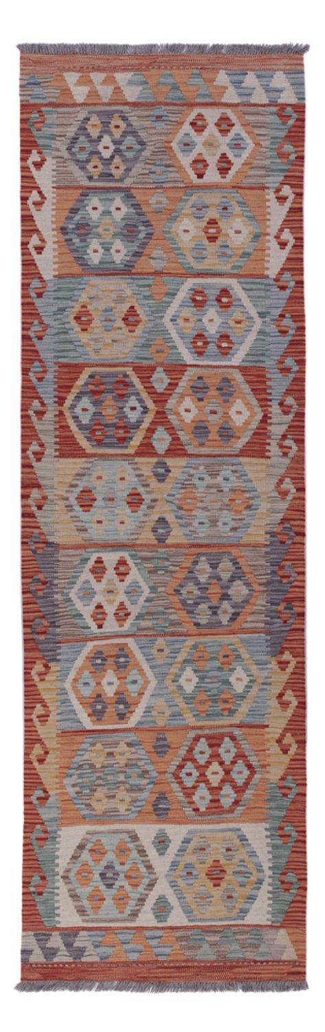 Runner Kelim Rug - Splash - 243 x 80 cm - multicolored