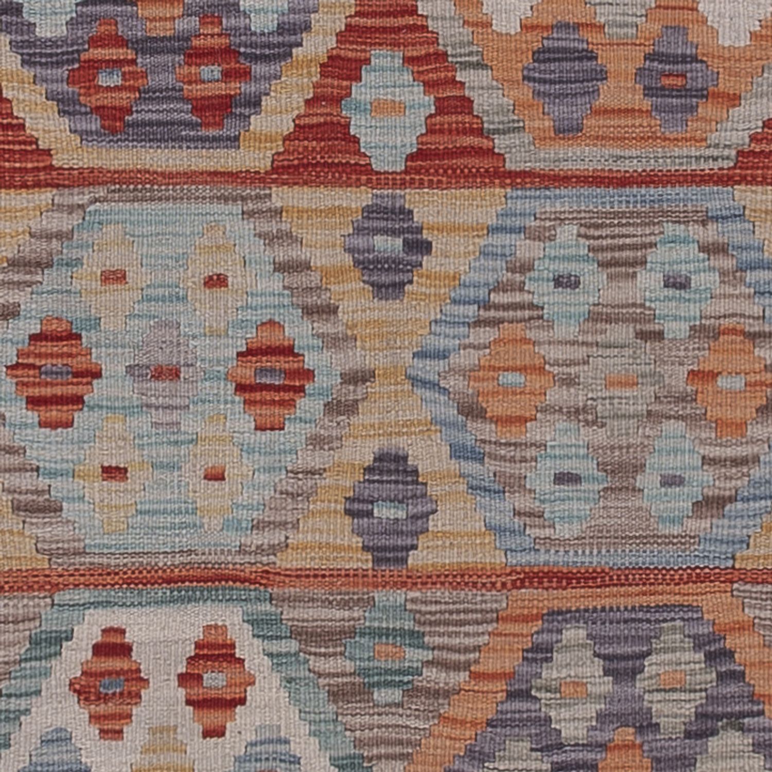 Runner Kelim Rug - Splash - 243 x 80 cm - multicolored