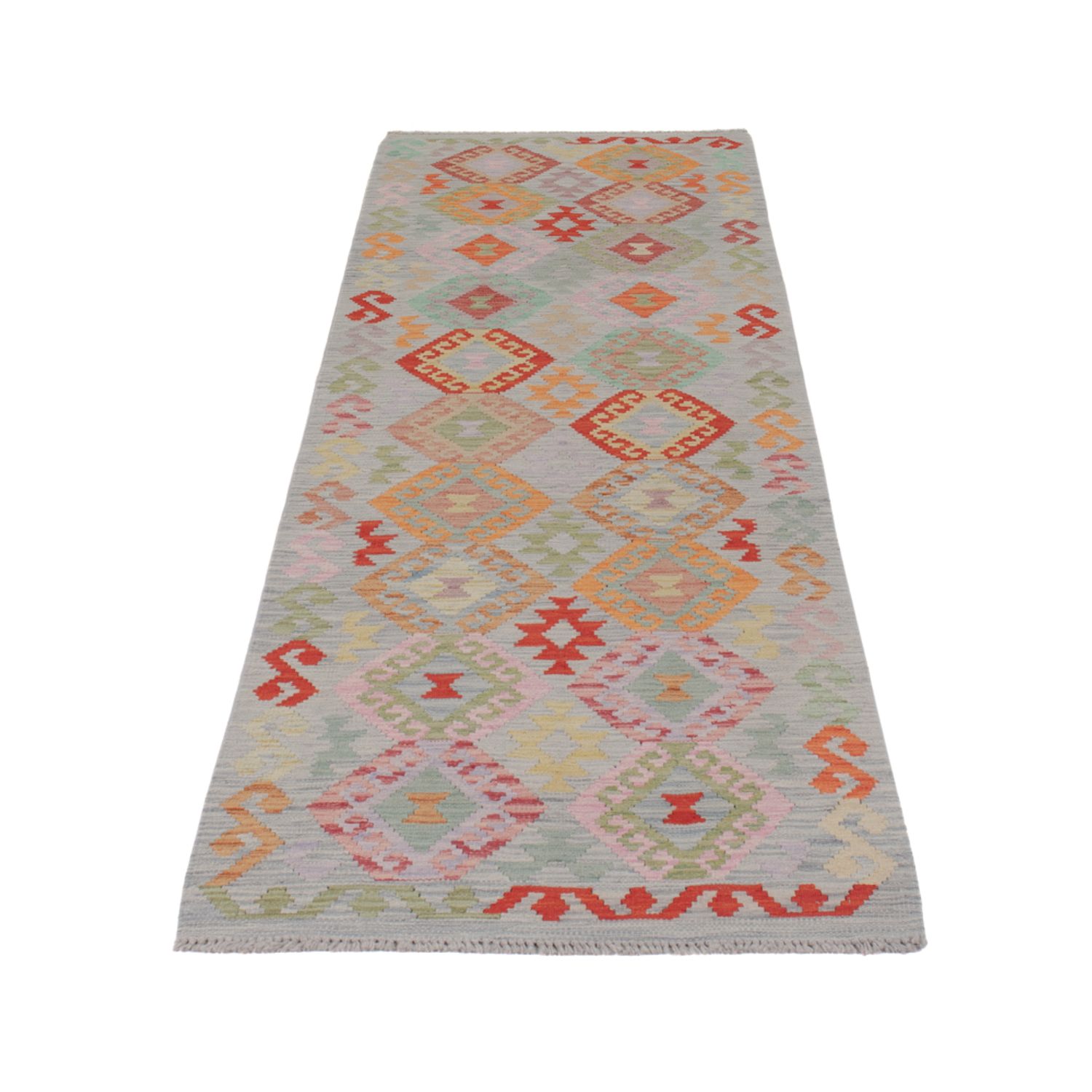 Runner Kelim Rug - Splash - 300 x 84 cm - multicolored