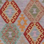 Runner Kelim Rug - Splash - 300 x 84 cm - multicolored