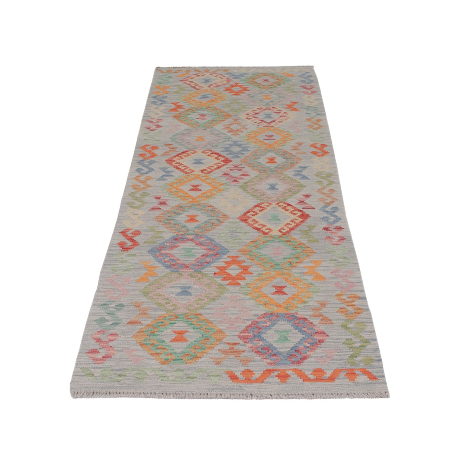 Runner Kelim Rug - Splash - 299 x 80 cm - multicolored