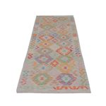 Runner Kelim Rug - Splash - 299 x 80 cm - multicolored