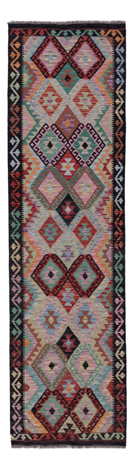 Runner Kelim Rug - Splash - 305 x 87 cm - multicolored