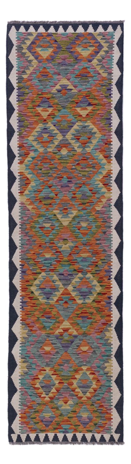 Runner Kelim Rug - Splash - 297 x 75 cm - multicolored
