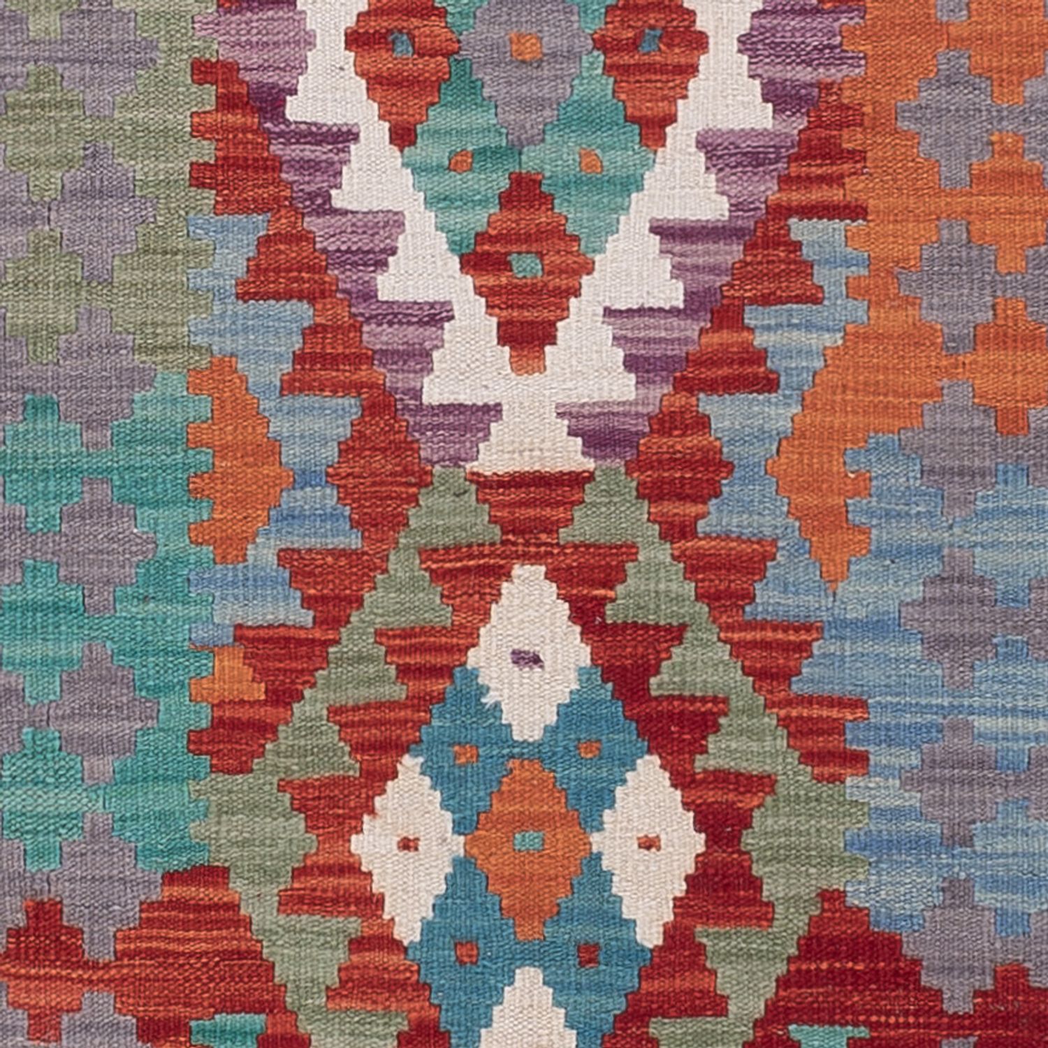 Runner Kelim Rug - Splash - 302 x 82 cm - multicolored