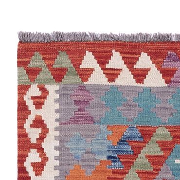 Runner Kelim Rug - Splash - 302 x 82 cm - multicolored