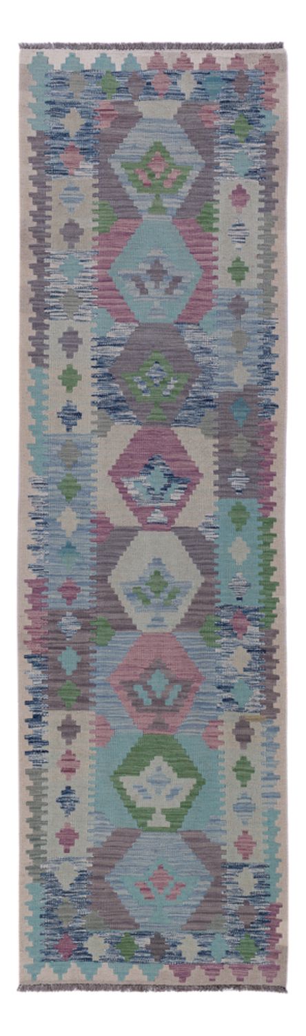 Runner Kelim Rug - Splash - 295 x 77 cm - multicolored