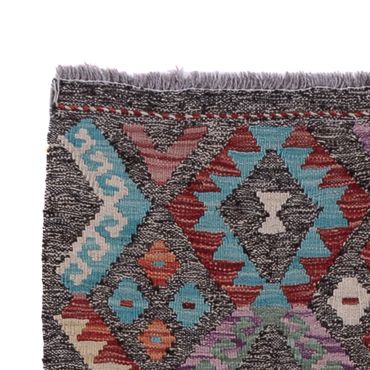 Runner Kelim Rug - Splash - 305 x 88 cm - multicolored