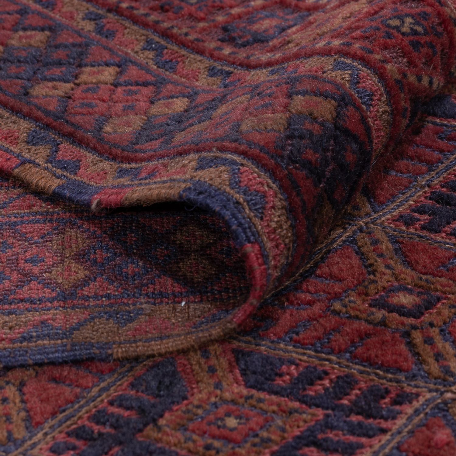 Kelim Rug - Oriental - 193 x 152 cm - dark red