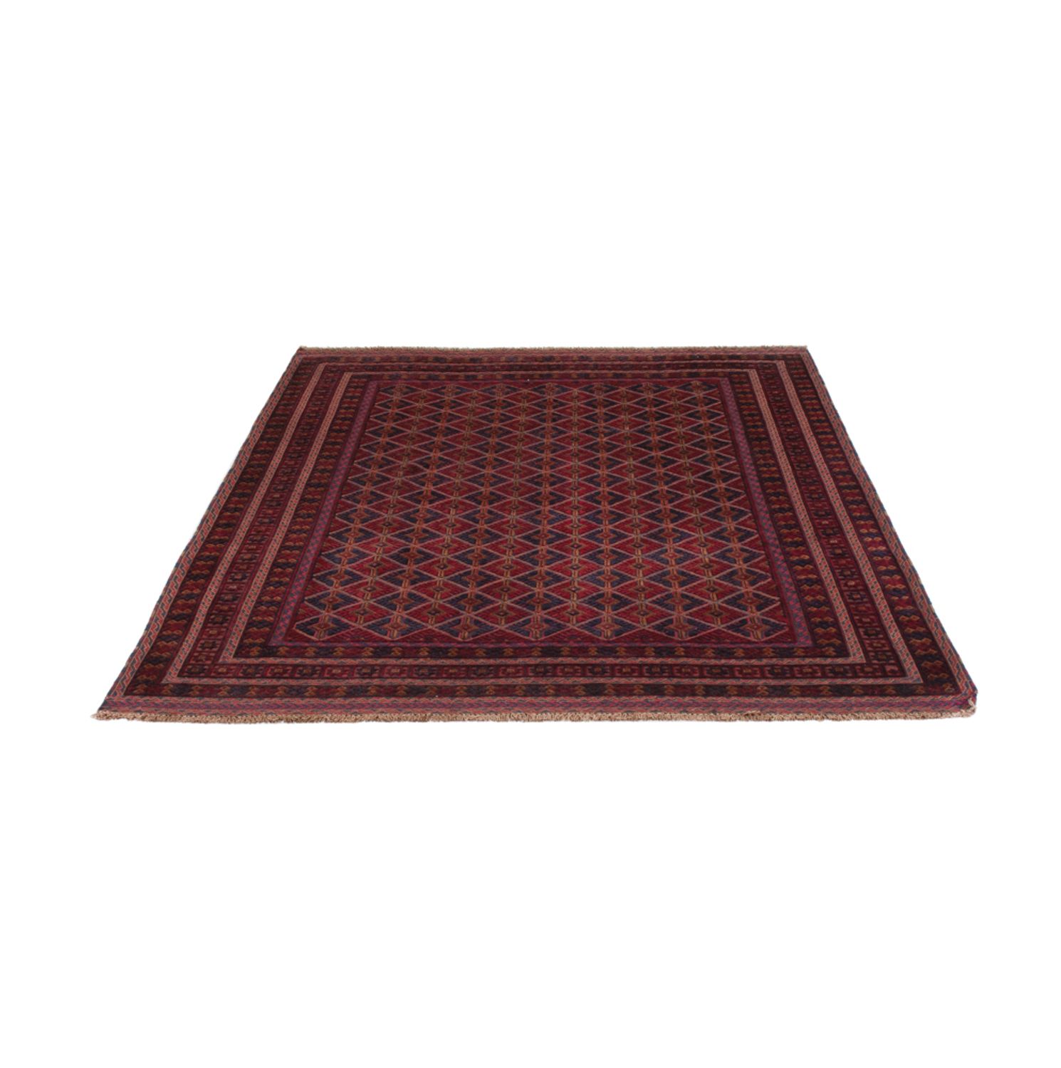Kelim Rug - Oriental - 191 x 150 cm - dark red
