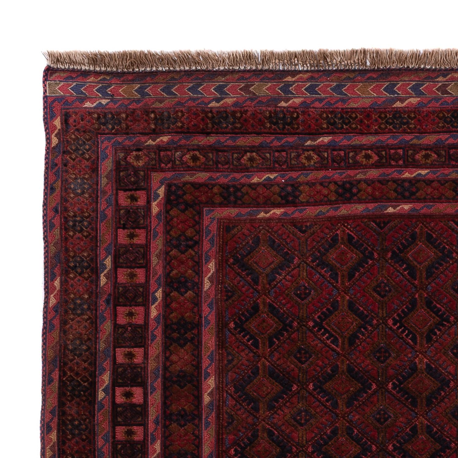 Kelim Rug - Oriental - 194 x 152 cm - dark red