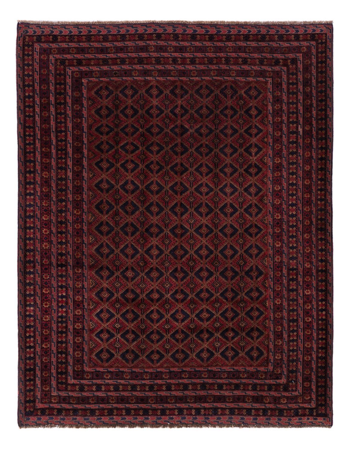 Kelim Rug - Oriental - 196 x 156 cm - dark red