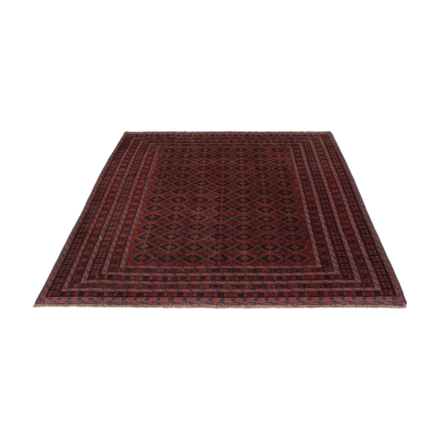 Kelim Rug - Oriental - 196 x 156 cm - dark red