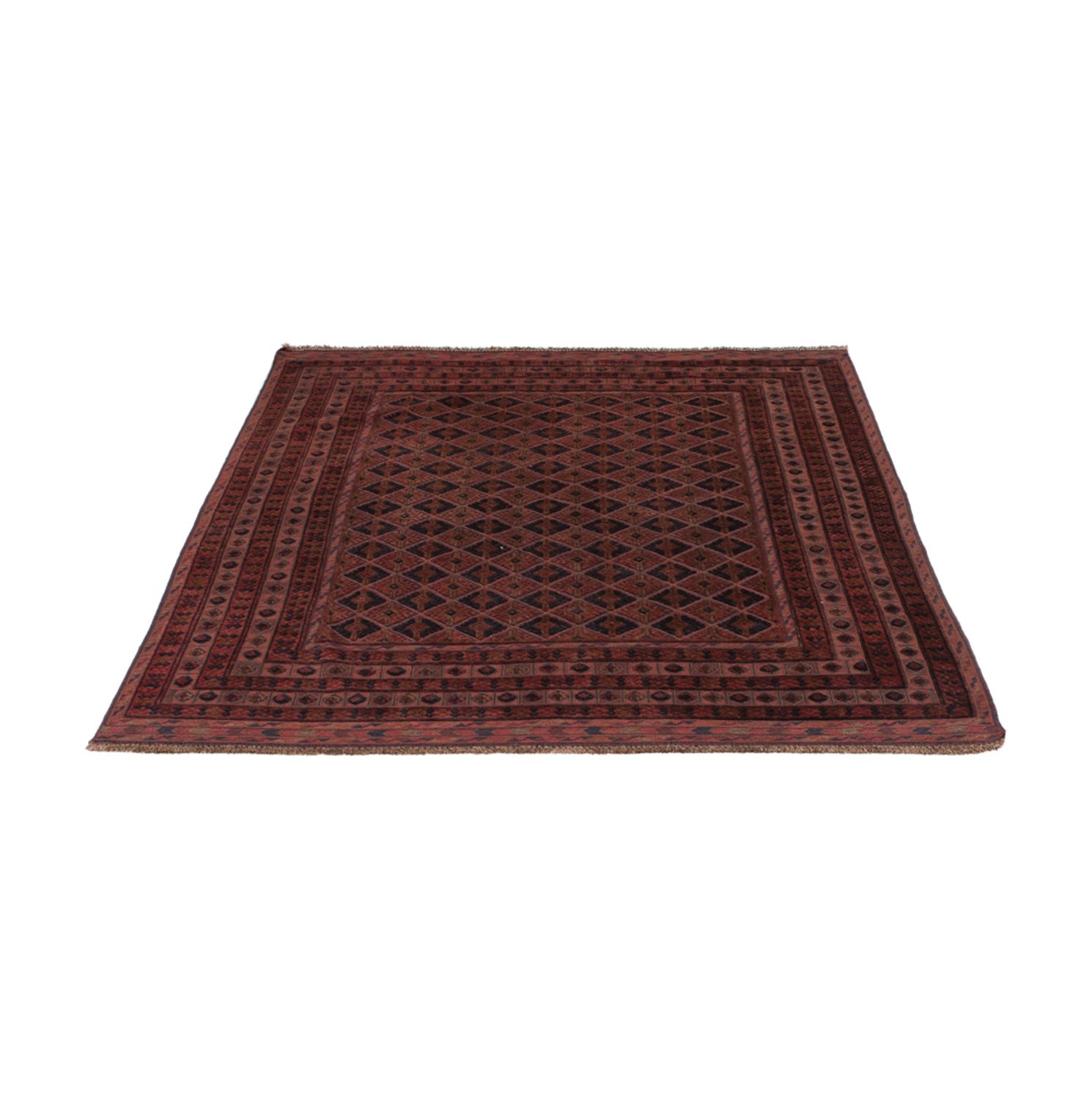 Kelim Rug - Oriental - 195 x 148 cm - dark red