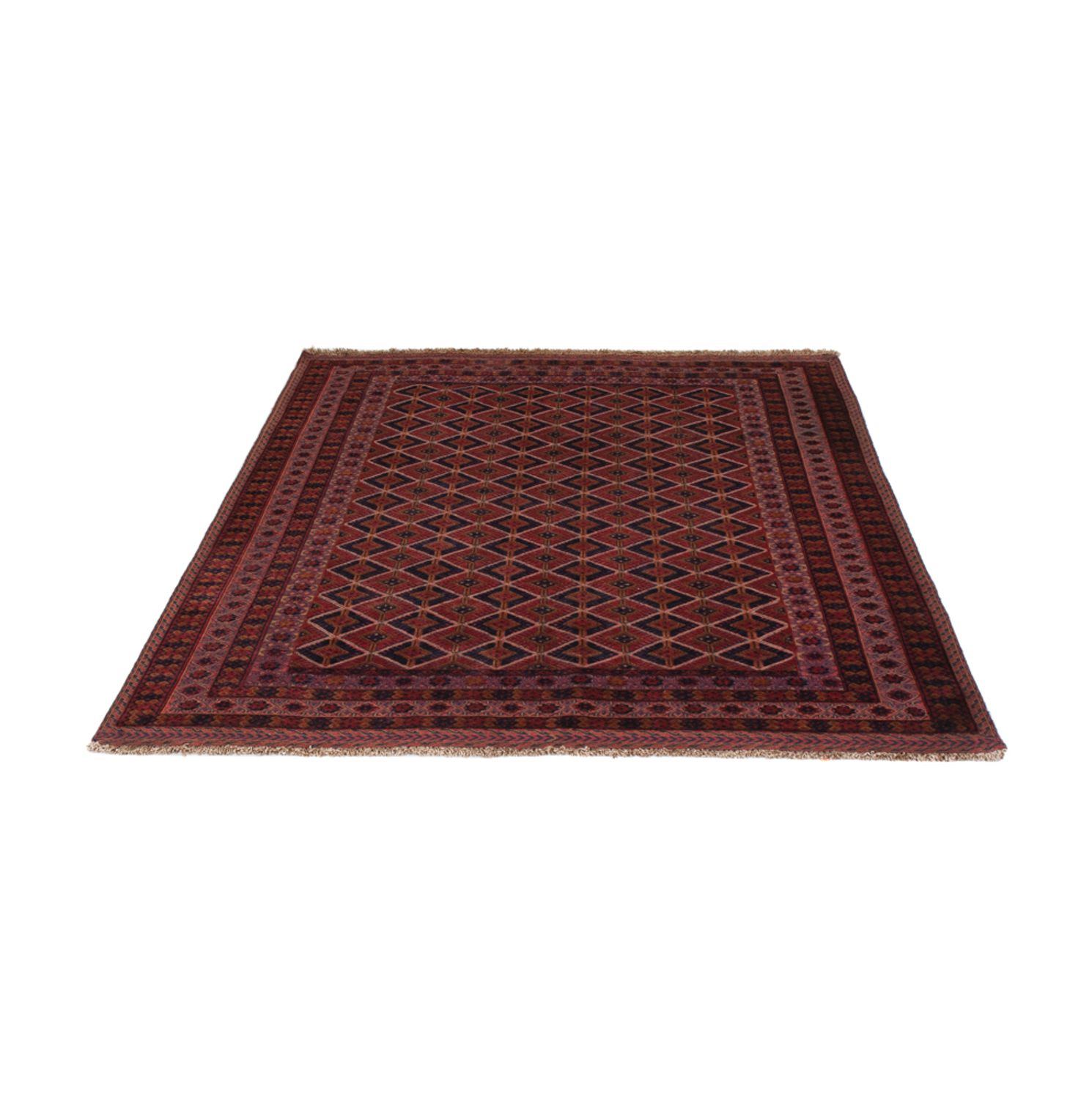 Kelim Rug - Oriental - 191 x 155 cm - dark red