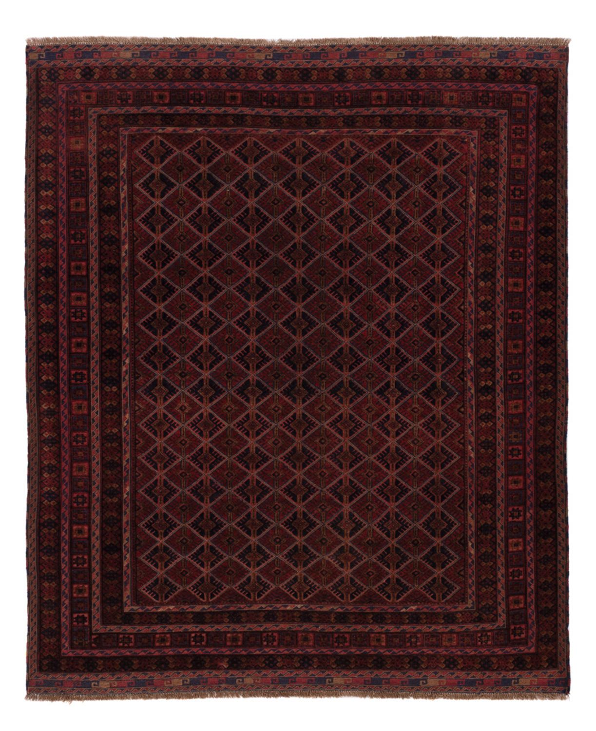 Kelim Rug - Oriental - 195 x 164 cm - dark red