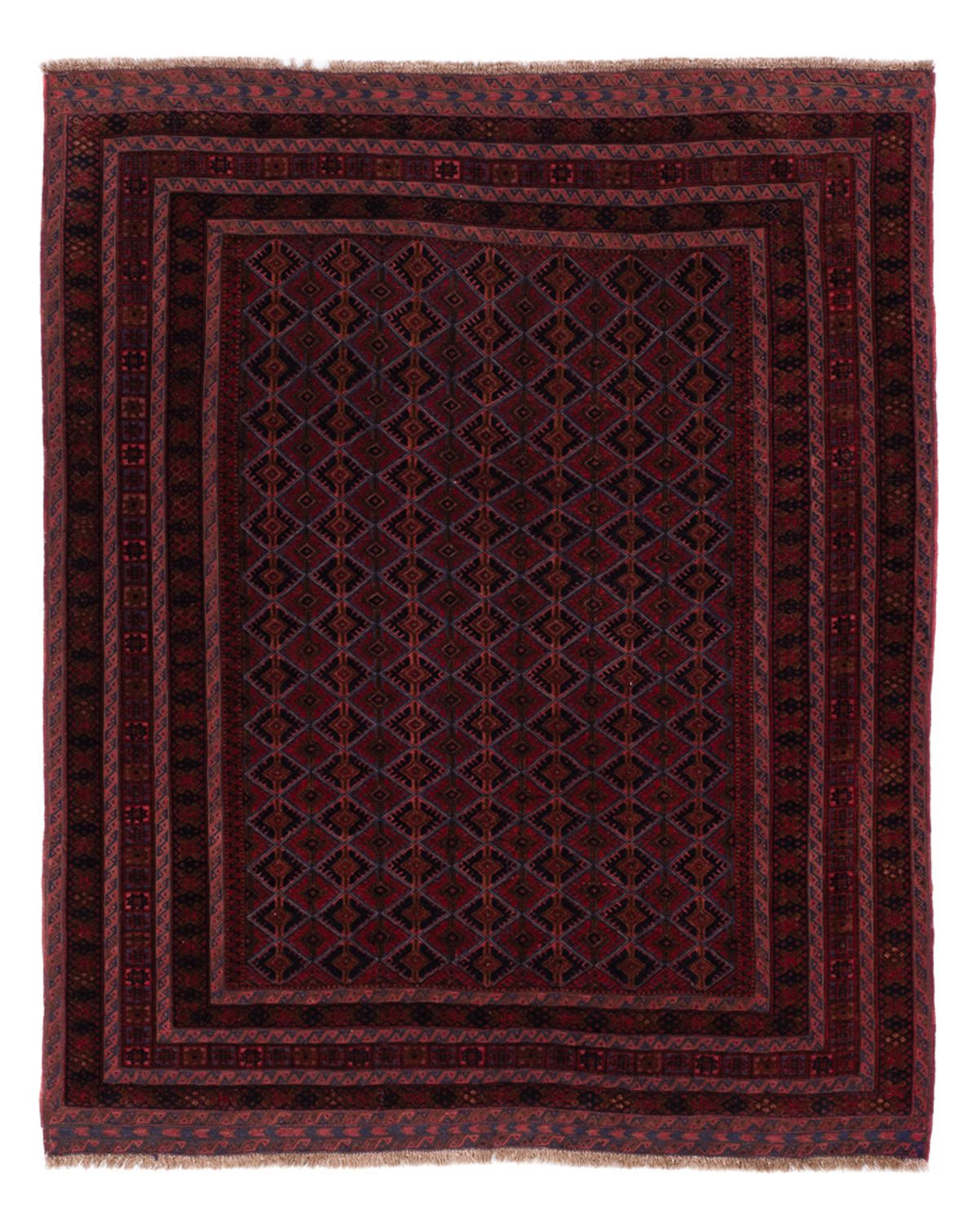 Kelim Rug - Oriental - 186 x 147 cm - dark red