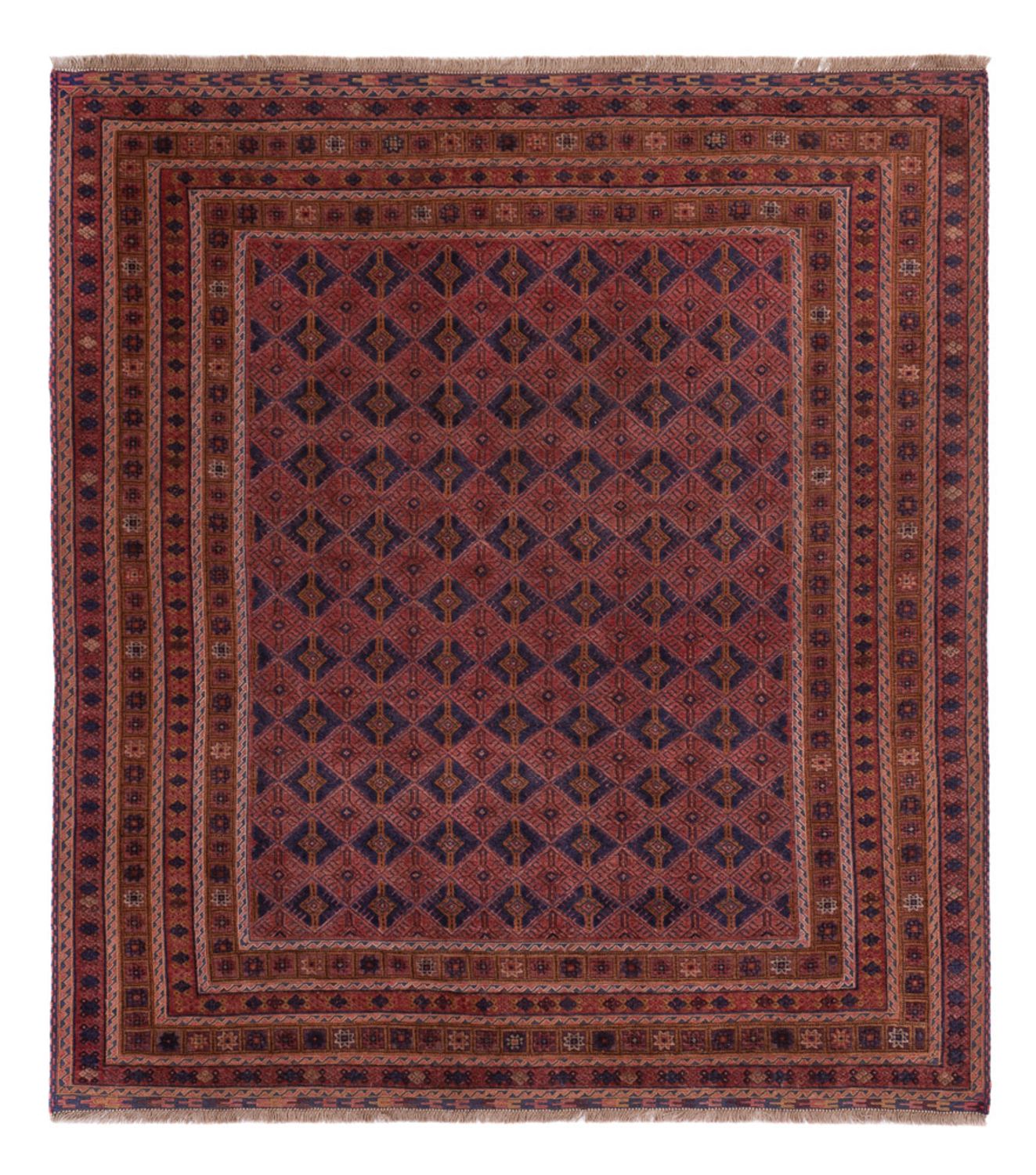 Kelim Rug - Oriental - 190 x 168 cm - dark red