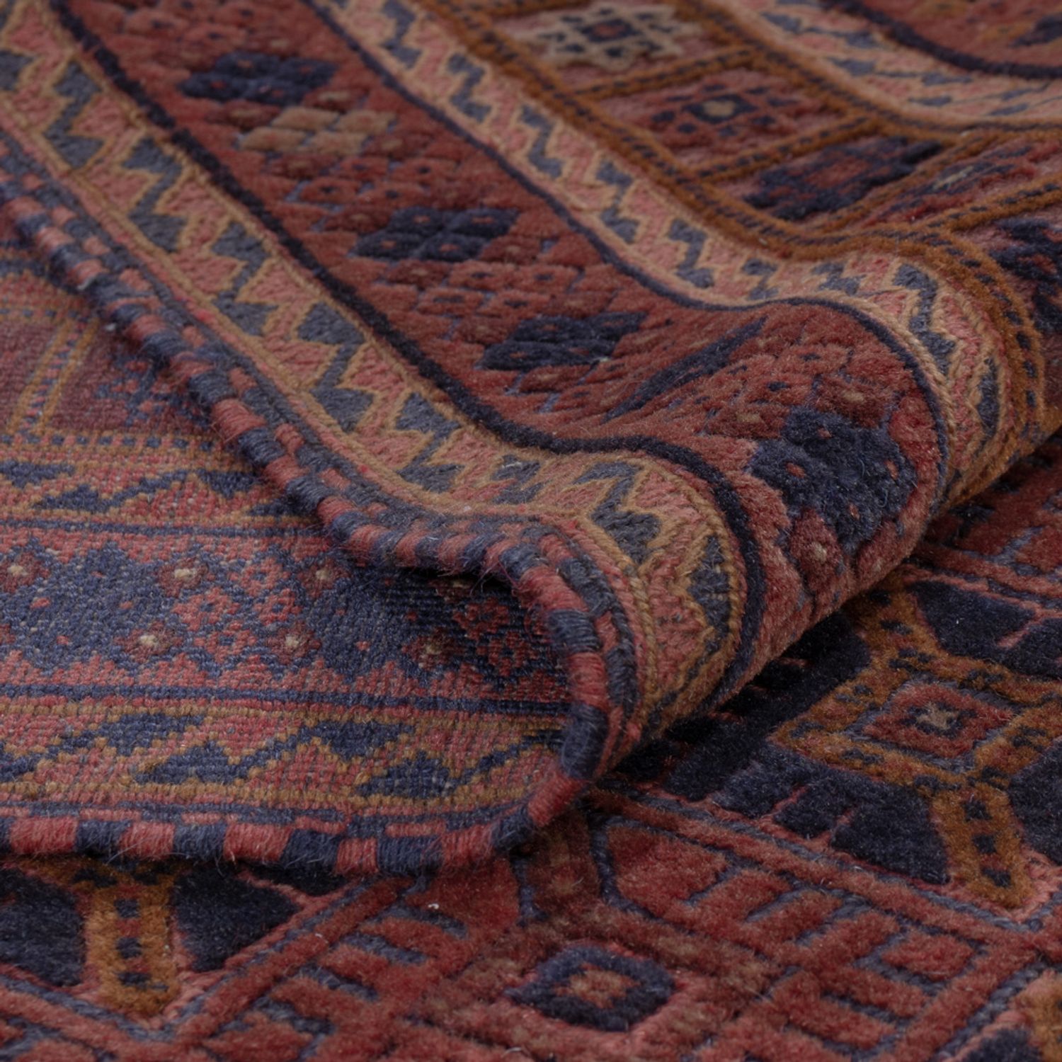 Kelim Rug - Oriental - 190 x 168 cm - dark red