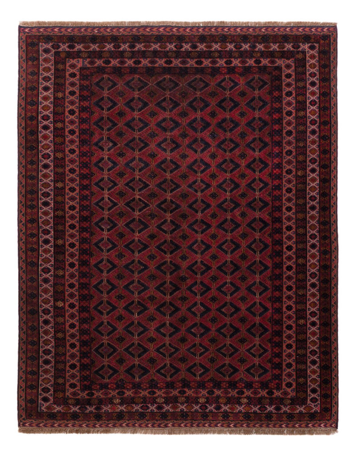 Kelim Rug - Oriental - 194 x 155 cm - dark red