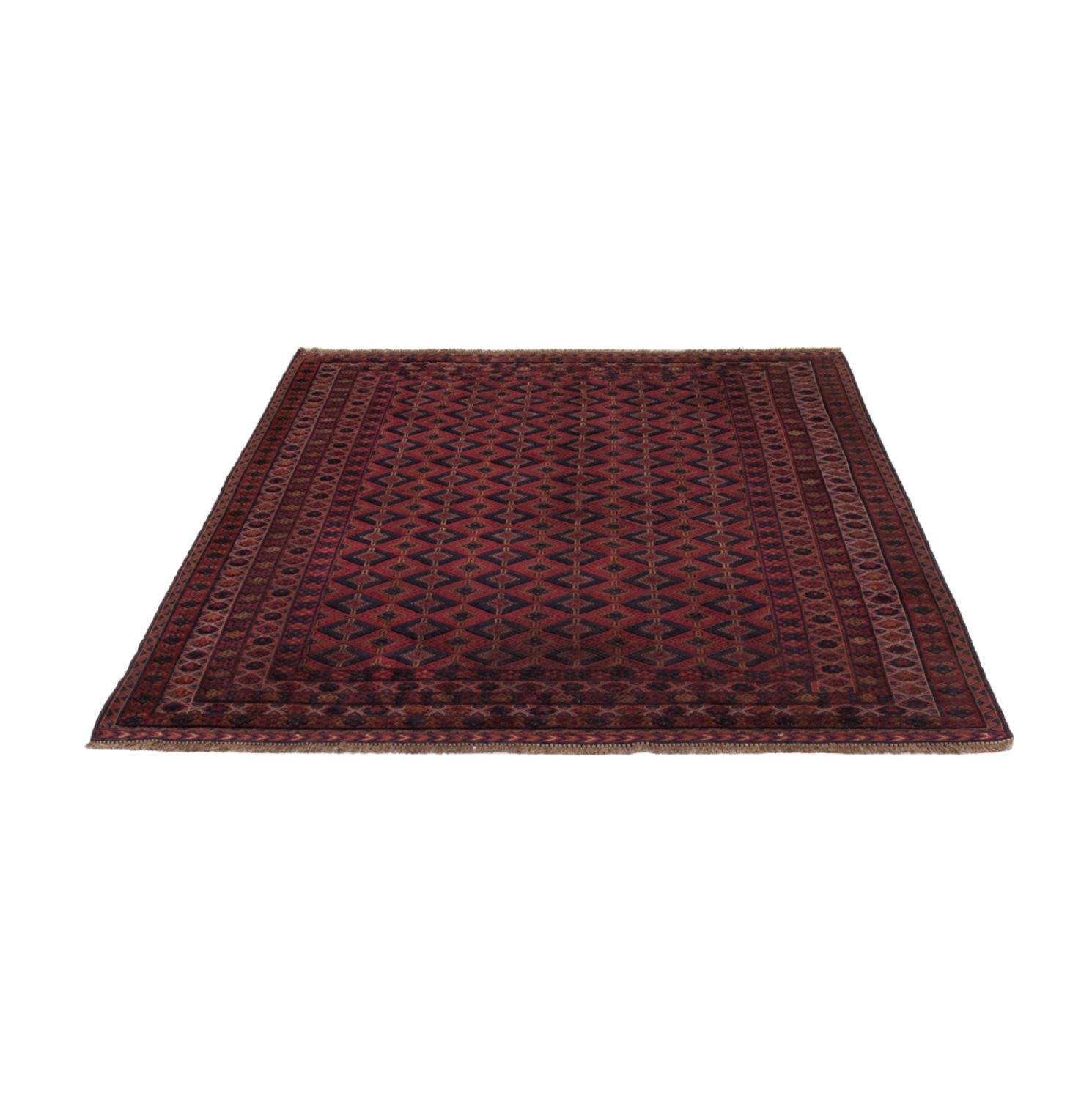 Kelim Rug - Oriental - 194 x 155 cm - dark red