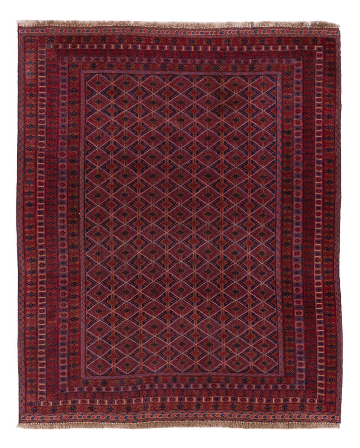Kelim Rug - Oriental - 194 x 160 cm - dark red