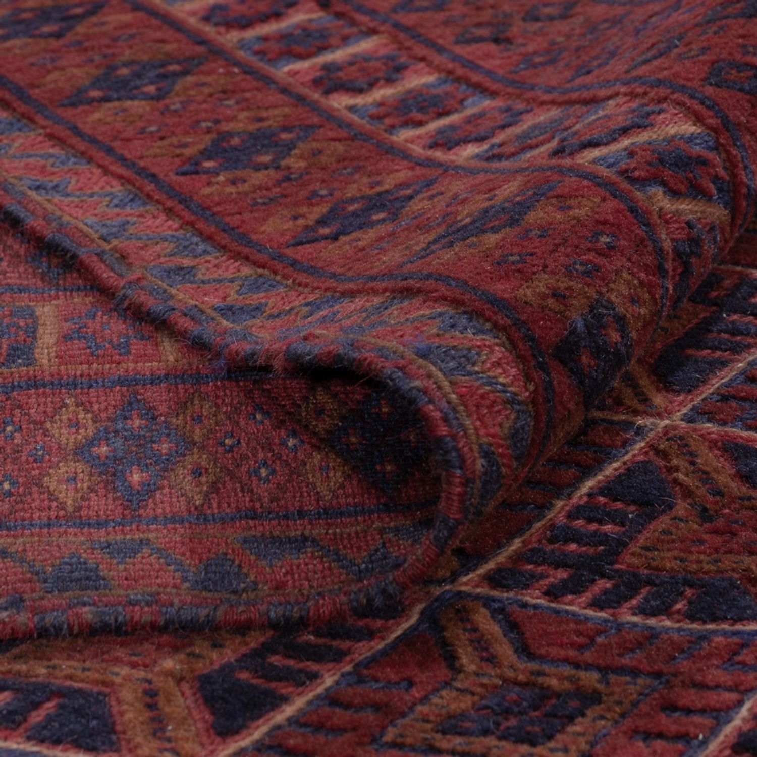 Kelim Rug - Oriental - 194 x 160 cm - dark red
