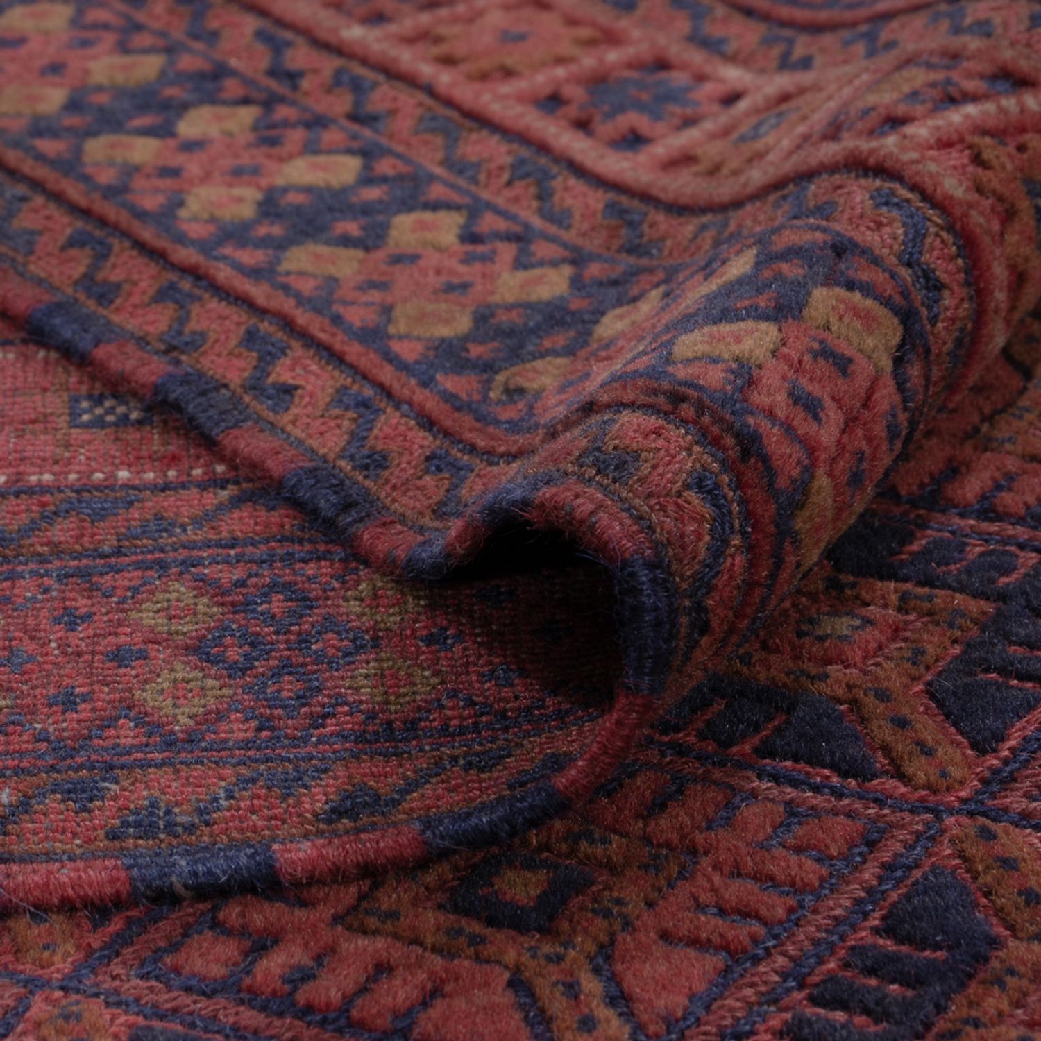 Kelim Rug - Oriental - 194 x 152 cm - dark red